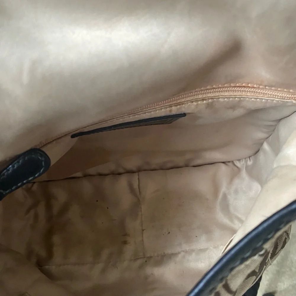 Coach Bleeker Signature Canvas and Leather Shoulder Bag
